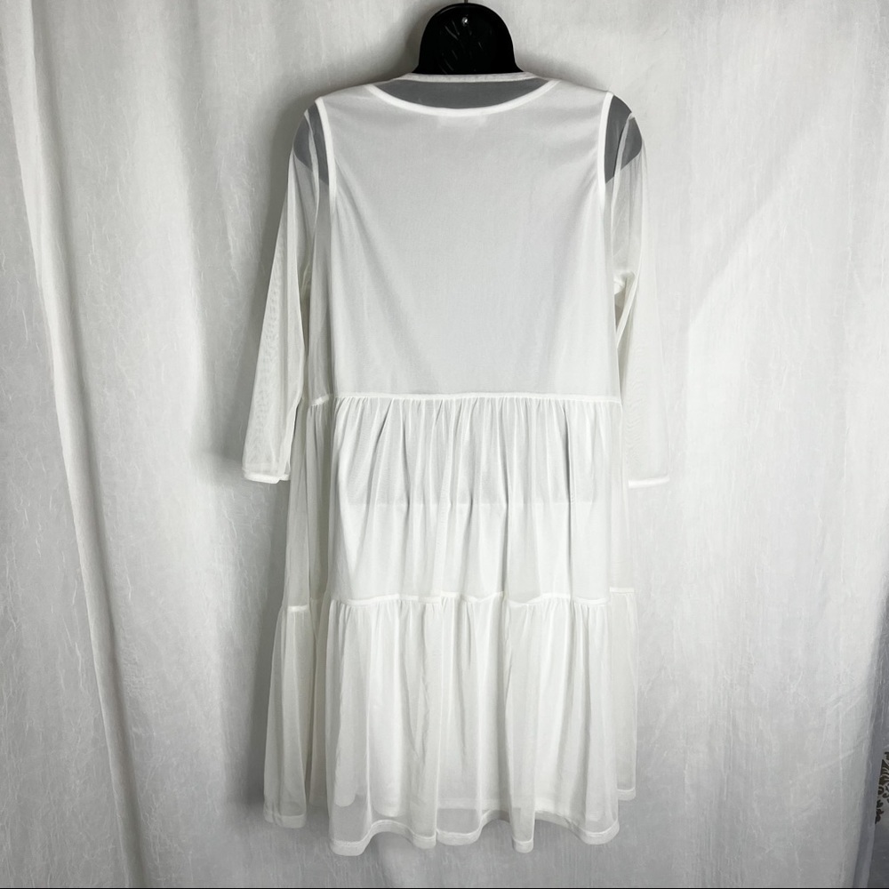 ASOS Bluebelle Maternity Tiered Ruffle Swing Dress - Picture 9 of 13